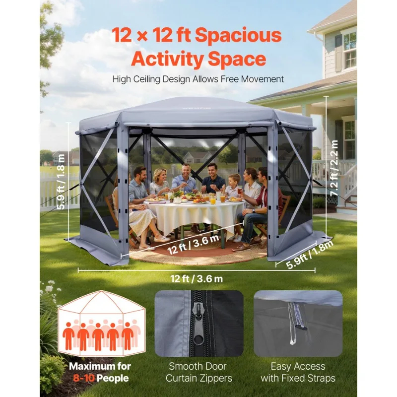 12x12ft 6 Sided Up Screen Gaze - Screen Top Mesh recensie en prijs