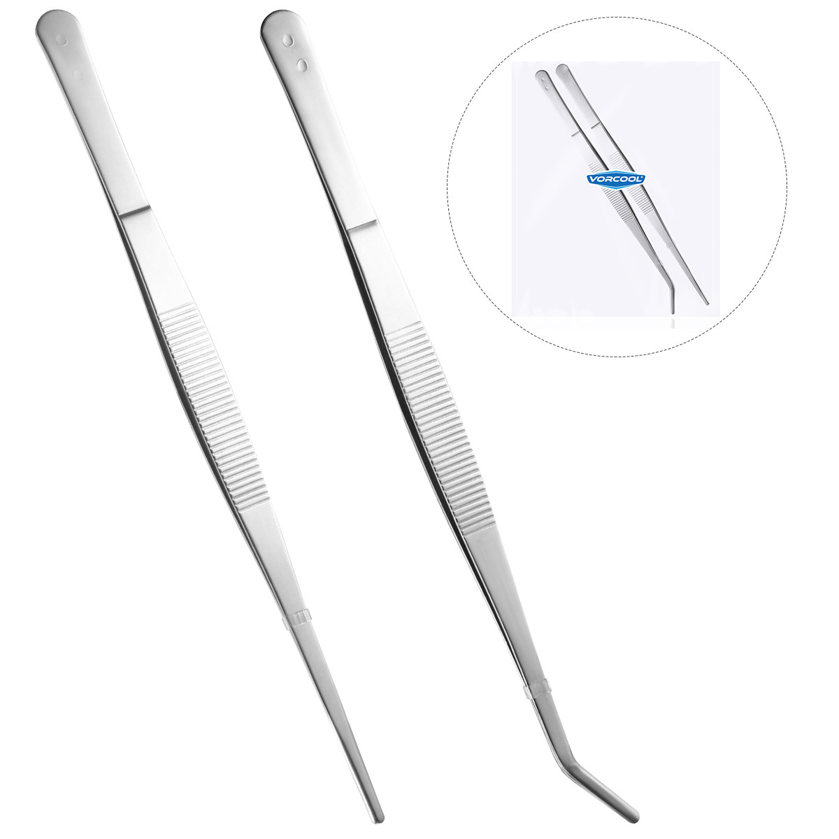 2Pcs Stainless Steel Straight  - Feeding Tong Stainless recensie en prijs