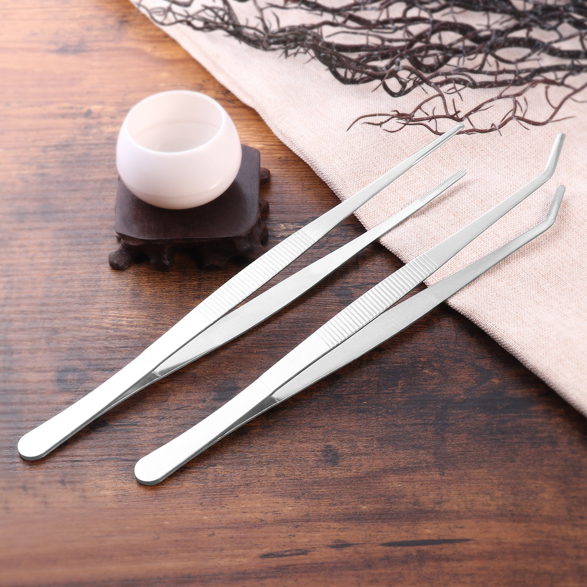 2Pcs Stainless Steel Straight  - Feeding Tong Stainless recensie en prijs