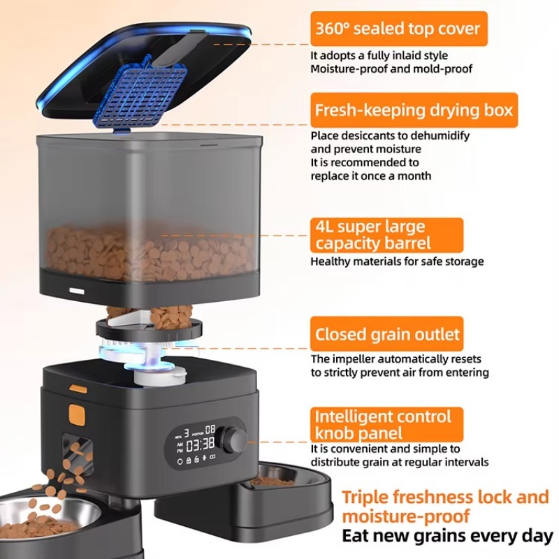 Automatic Pet Feeder Smart Cat - Timer Dual Outlet recensie en prijs