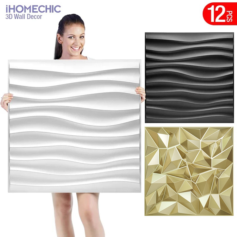 12pcs 50x50cm Champagne gold c - Pvc Panel Background recensie en prijs