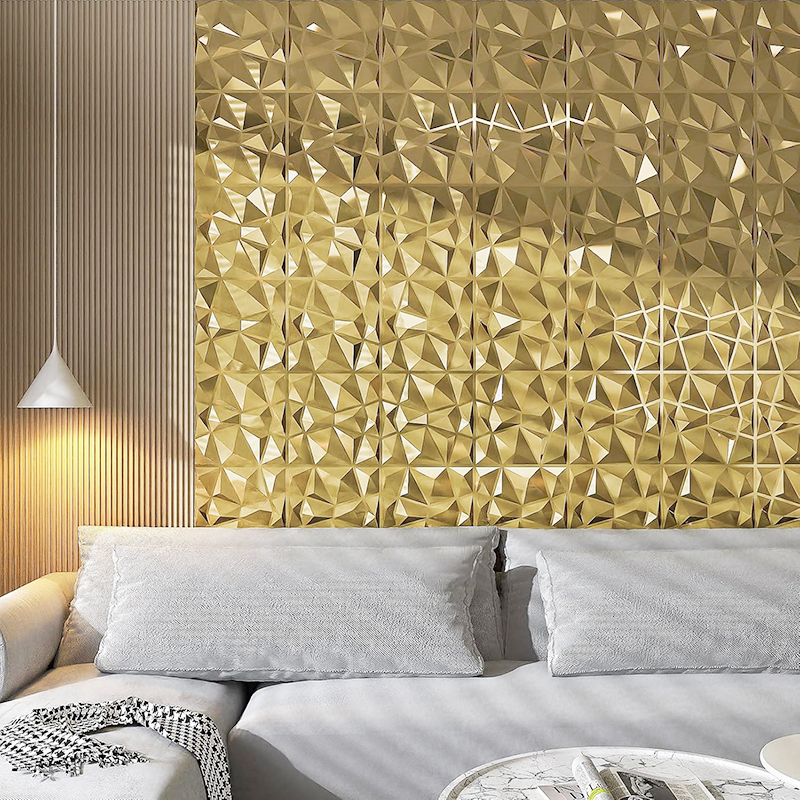 12pcs 50x50cm Champagne gold c - Pvc Panel Background recensie en prijs