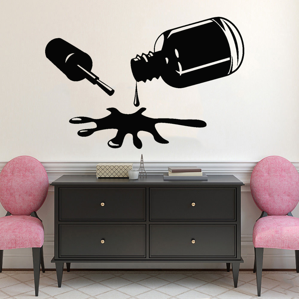 Nails Polish Wall Decals Bedro - Pvc Panel Background recensie en prijs