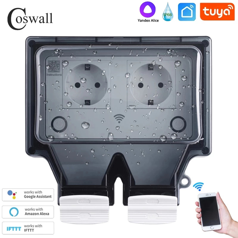Coswall Tuya Wifi Yandex Alice - Timer Dual Outlet recensie en prijs