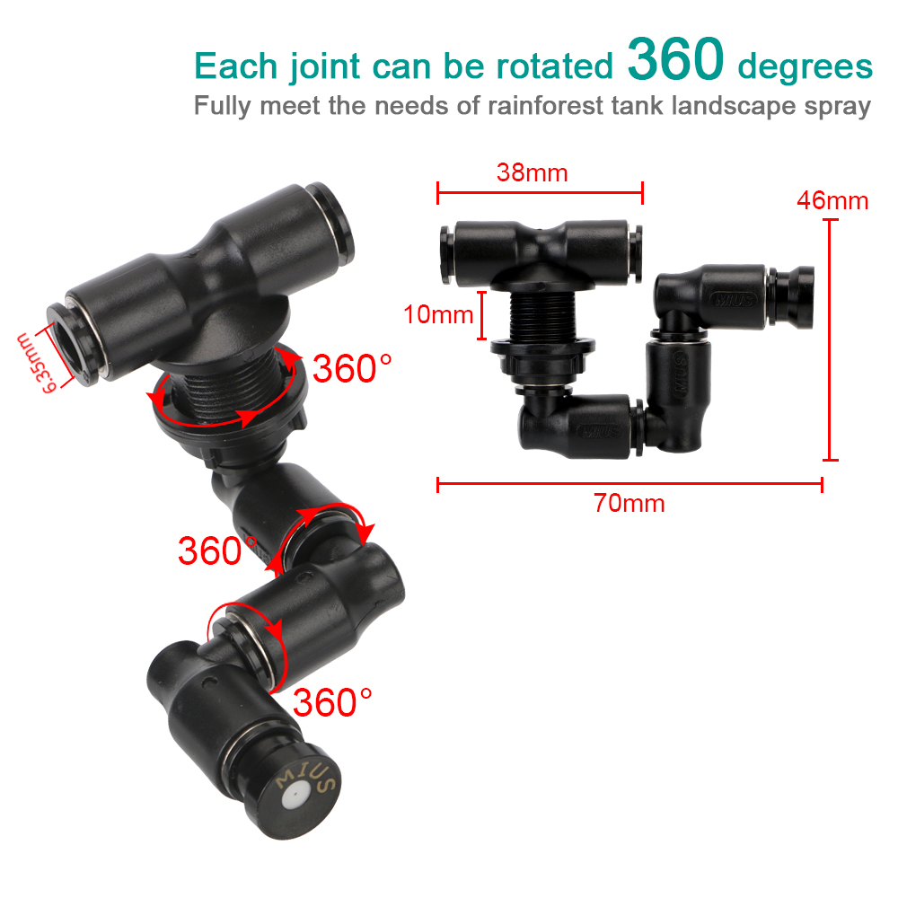360° Adjustable Spray Nozzle S - Terrarium Fogger Ultrasonic recensie en prijs