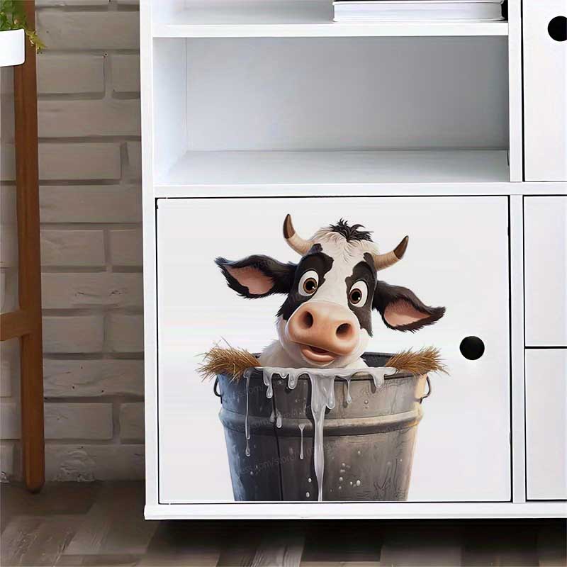 Cute Cow Wall Stickers Self-Ad - Pvc Panel Background recensie en prijs