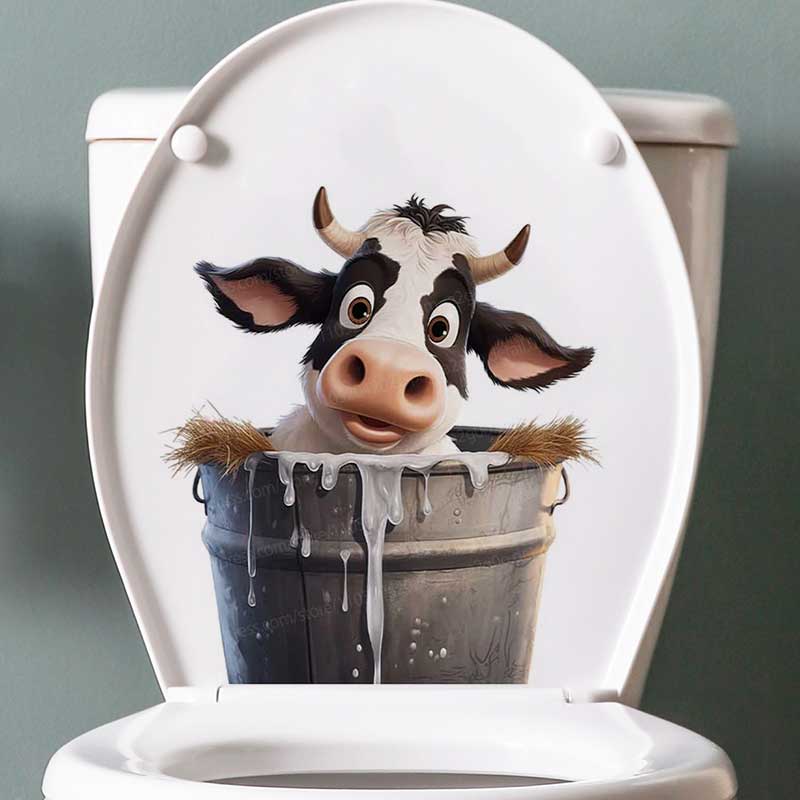 Cute Cow Wall Stickers Self-Ad - Pvc Panel Background recensie en prijs