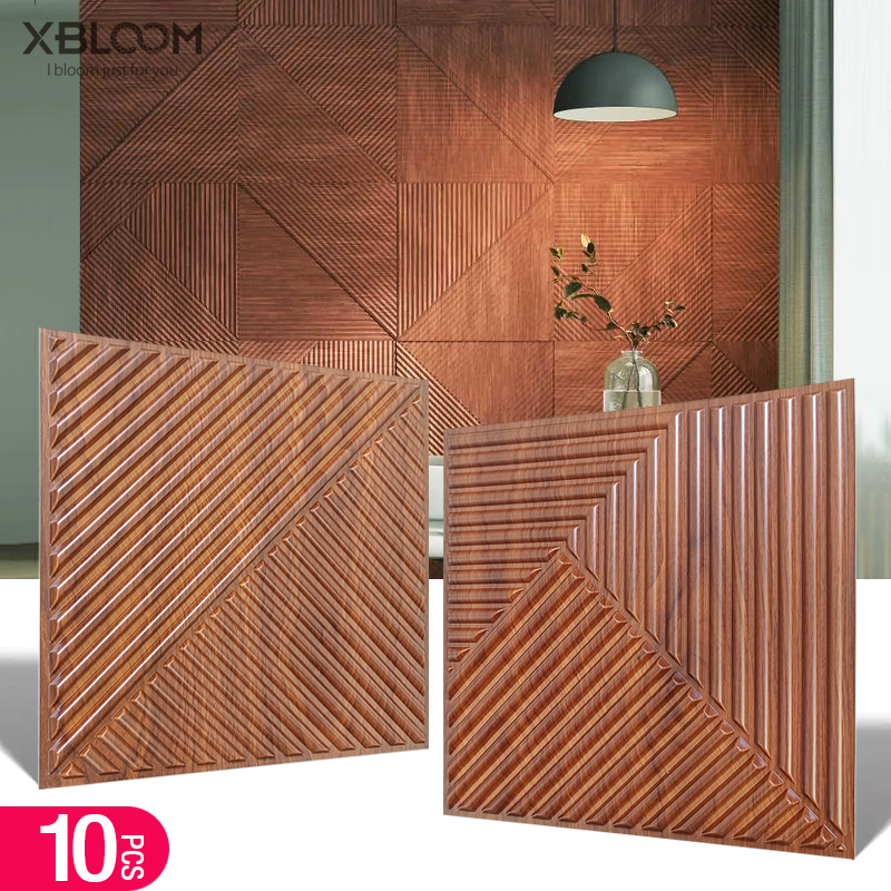10pcs 30x30cm 3D Art Wall Pane - Pvc Panel Background recensie en prijs