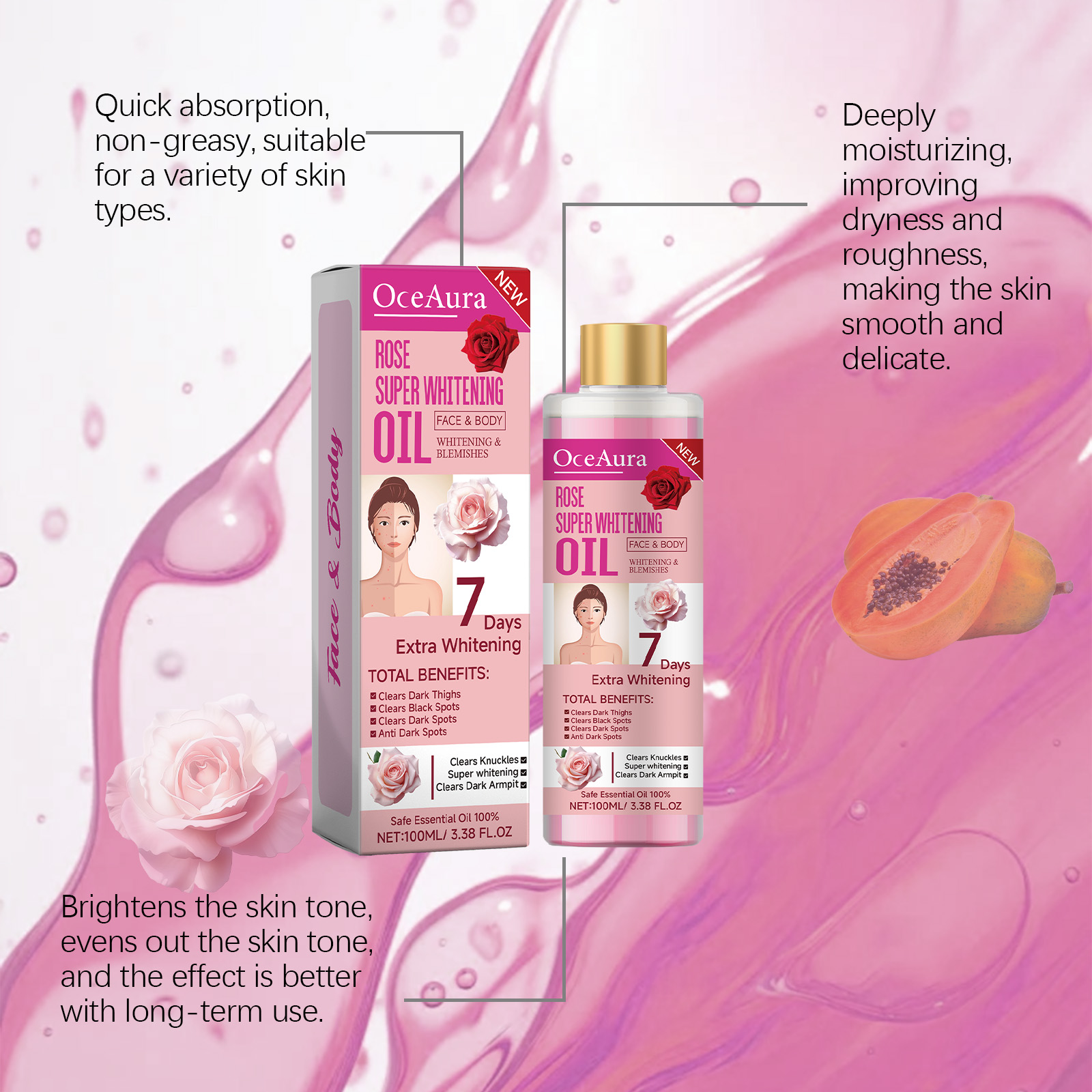 Body Whitening Oil 100ml Natur - Substrate Coconut Fiber recensie en prijs