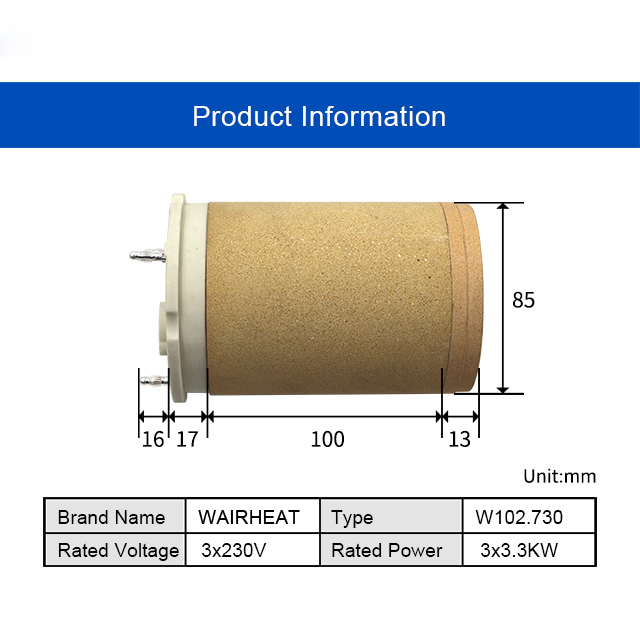 102.730 3*230V 3*3.3KW Electri - Ceramic Heat Emitter recensie en prijs