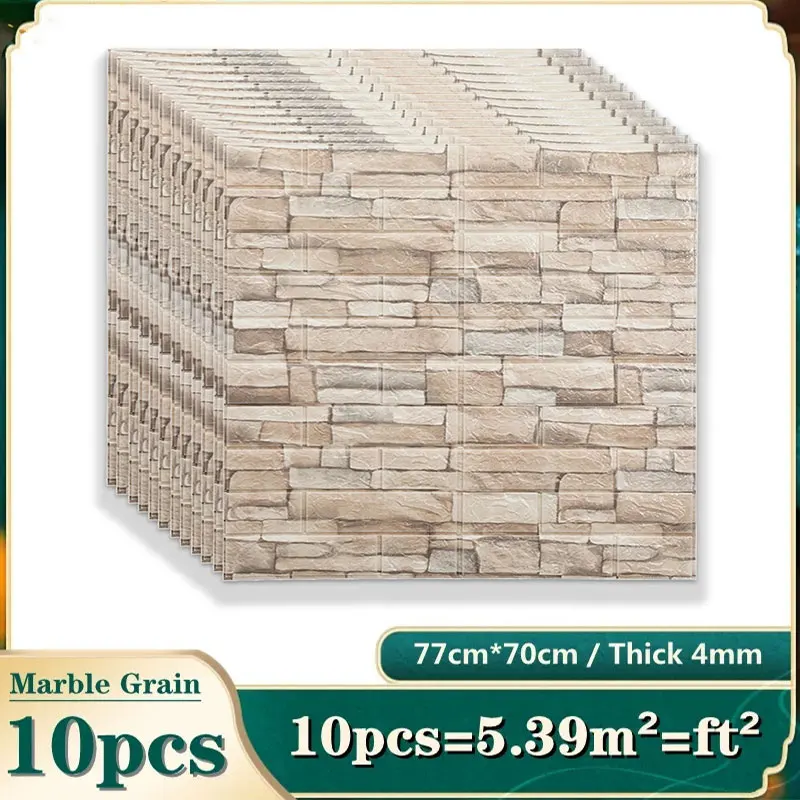 10PCS Self Adhesive 3D Brick W - Pvc Panel Background recensie en prijs