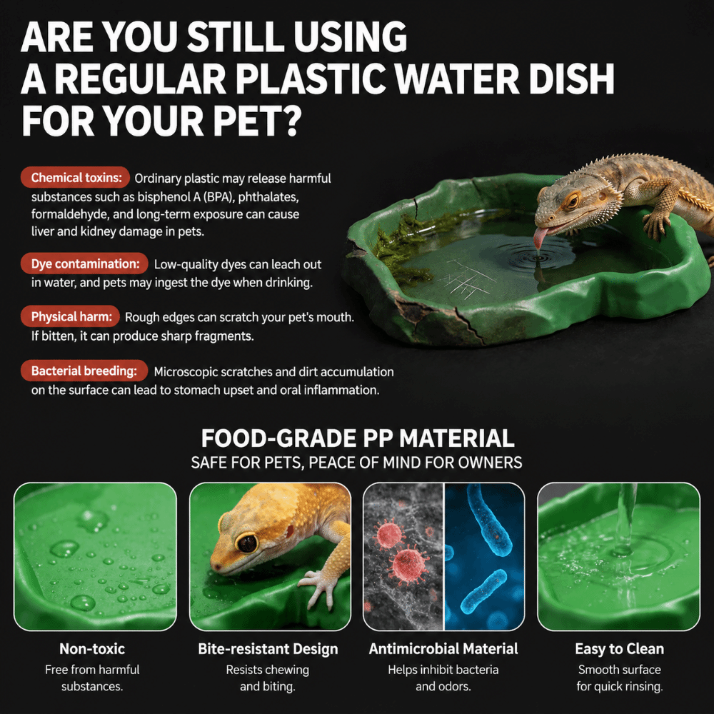 ABS Resin Reptile Feeder Bowl  - Water Dish Reptile recensie en prijs