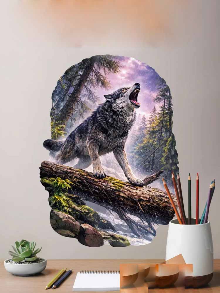 Wild Timberwolves Pattern Wall - Pvc Panel Background recensie en prijs