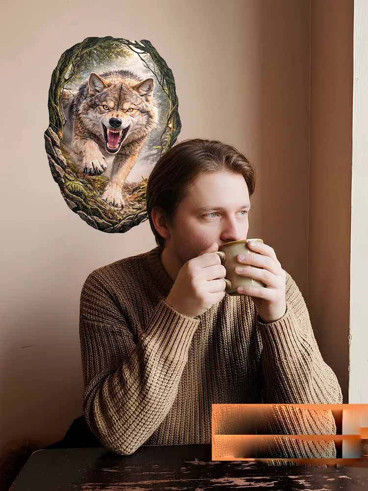 Wild Timberwolves Pattern Wall - Pvc Panel Background recensie en prijs
