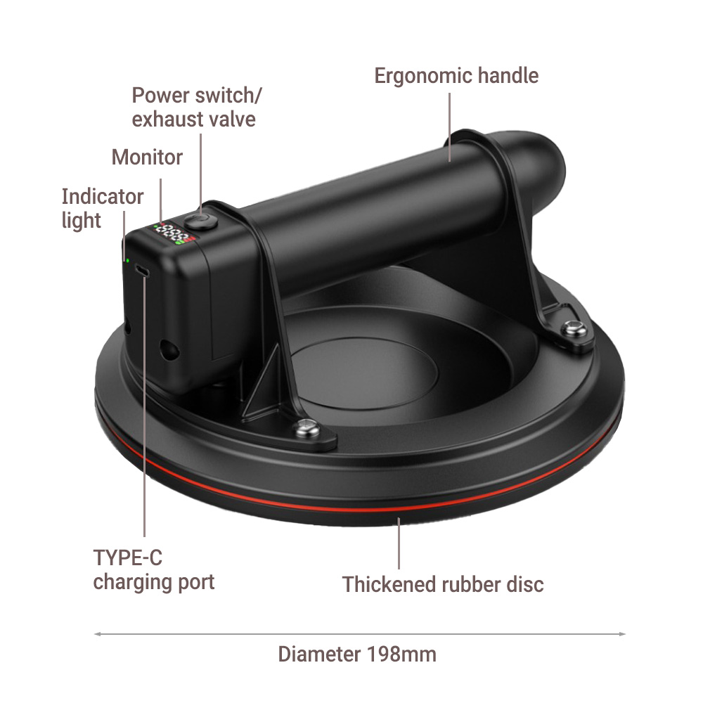 Electric Vacuum Suction Cup 8  - Ceramic Tile Floor recensie en prijs
