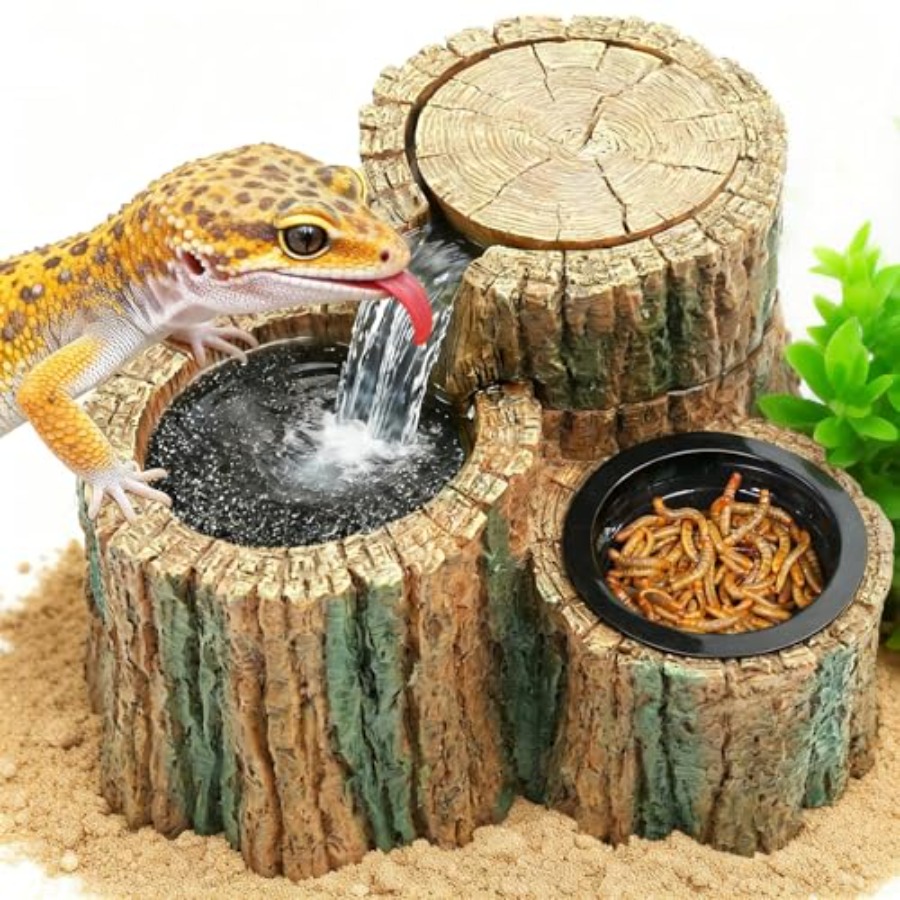 2 in 1 Reptile Water Fountain  - Water Dish Reptile recensie en prijs