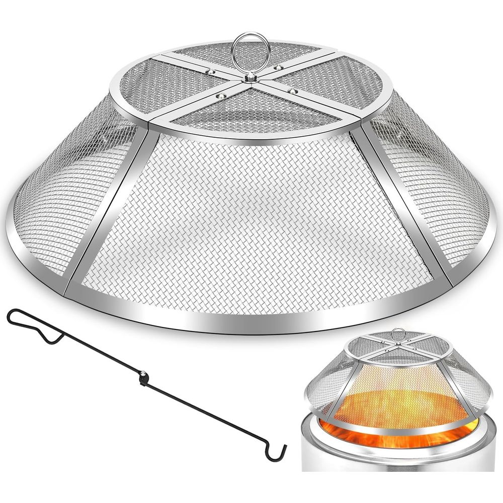 19.5 Stainless Steel Fire Pit  - Screen Top Mesh recensie en prijs